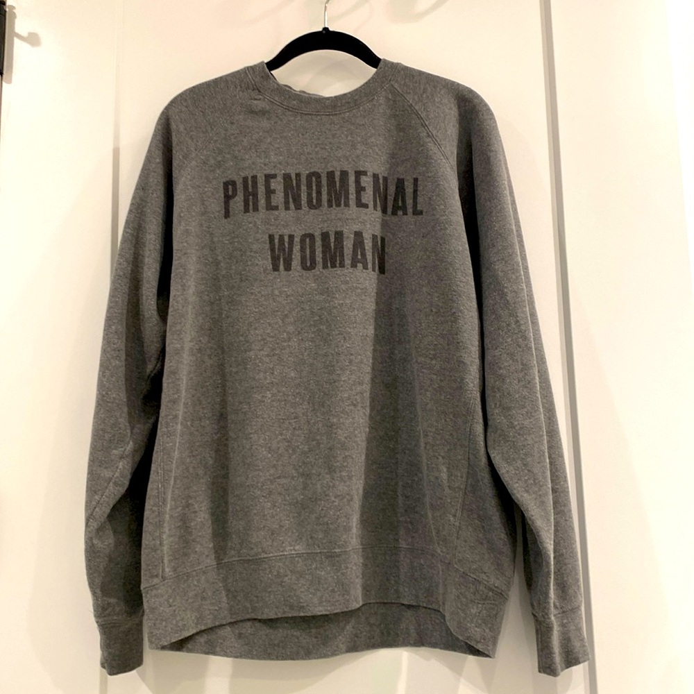 Phenomenal Woman Gray Crewneck Sweatshirt